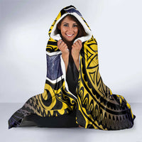Tokelau Hooded Blanket National Badge Waves Style