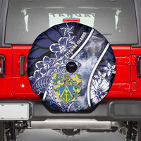 Pitcairn Islands Spare Tire Cover Coat Of Arms Waves Style