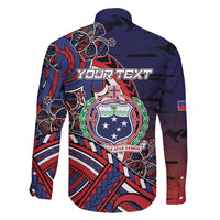 Personalised Samoa Wrestling Family Matching Off Shoulder Maxi Dress and Hawaiian Shirt Polynesian Warrior Funny Style - Polynesian Pride