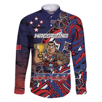 Personalised Samoa Wrestling Family Matching Puletasi and Hawaiian Shirt Polynesian Warrior Funny Style - Polynesian Pride