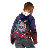 Personalised Samoa Wrestling Kid Hoodie Polynesian Warrior Funny Style - Polynesian Pride