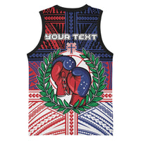 Personalised Samoa Boxing Basketball Jersey Samoan Boxer Funny Style - Polynesian Pride