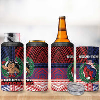 Personalised Samoa Boxing 4 in 1 Can Cooler Tumbler Samoan Boxer Funny Style - Polynesian Pride