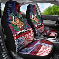 Samoa Boxing Car Seat Cover Samoan Boxer Funny Style - Polynesian Pride