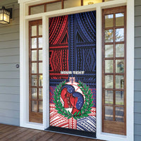 Personalised Samoa Boxing Door Cover Samoan Boxer Funny Style - Polynesian Pride