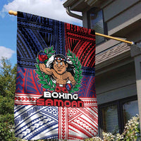 Samoa Boxing Garden Flag Samoan Boxer Funny Style - Polynesian Pride