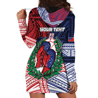 Personalised Samoa Boxing Hoodie Dress Samoan Boxer Funny Style - Polynesian Pride