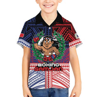 Personalised Samoa Boxing Kid Hawaiian Shirt Samoan Boxer Funny Style - Polynesian Pride