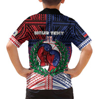 Personalised Samoa Boxing Kid Hawaiian Shirt Samoan Boxer Funny Style - Polynesian Pride
