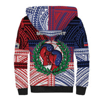 Personalised Samoa Boxing Sherpa Hoodie Samoan Boxer Funny Style DT05 - Polynesian Pride