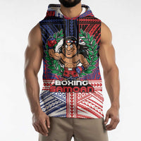 Personalised Samoa Boxing Sleeveless Hoodie Samoan Boxer Funny Style - Polynesian Pride