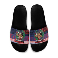 Samoa Boxing Slide Sandals Samoan Boxer Funny Style - Polynesian Pride