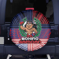 Samoa Boxing Spare Tire Cover Samoan Boxer Funny Style - Polynesian Pride