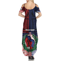 Personalised Samoa Boxing Summer Maxi Dress Samoan Boxer Funny Style - Polynesian Pride