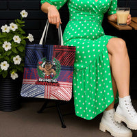 Samoa Boxing Tote Bag Samoan Boxer Funny Style - Polynesian Pride