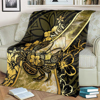 Niue Blanket Niuean Crab Waves Style