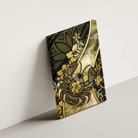 Niue Canvas Wall Art Niuean Crab Waves Style