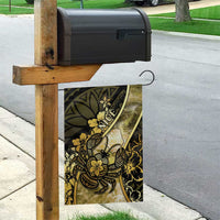 Niue Garden Flag Niuean Crab Waves Style