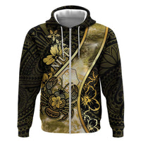 Personalised Niue Hoodie Niuean Crab Waves Style