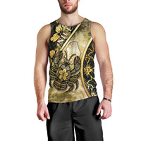 Personalised Niue Men Tank Top Niuean Crab Waves Style