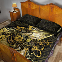 Niue Quilt Bed Set Niuean Crab Waves Style