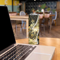 Personalised Niue Skinny Tumbler Niuean Crab Waves Style