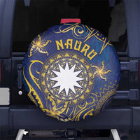 Nauru Spare Tire Cover Hibiscus Polynesian Tribal Pattern
