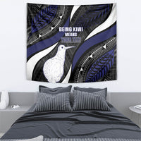Personalised New Zealand Kiwi Tapestry Silver Fern Tribal Pattern