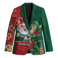 Hawaii Christmas Blazer Mele Kalikimaka Funny Hawaiian Santa - Polynesian Pride
