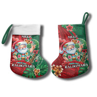 Hawaii Christmas Stocking Mele Kalikimaka Funny Hawaiian Santa - Polynesian Pride