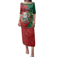Hawaii Christmas Family Matching Puletasi and Hawaiian Shirt Mele Kalikimaka Funny Hawaiian Santa - Polynesian Pride