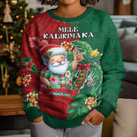 Hawaii Christmas Kid Ugly Christmas Sweater Mele Kalikimaka Funny Hawaiian Santa - Polynesian Pride