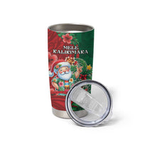 Hawaii Christmas Tumbler Cup Mele Kalikimaka Funny Hawaiian Santa - Polynesian Pride