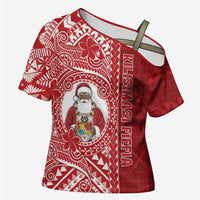 Tonga Christmas Cross Shoulder Shirt Kilisimasi Fiefia - Polynesian Pride