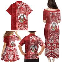 Tonga Christmas Family Matching Puletasi and Hawaiian Shirt Kilisimasi Fiefia - Polynesian Pride