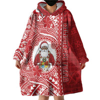 Tonga Christmas Wearable Blanket Hoodie Kilisimasi Fiefia - Polynesian Pride