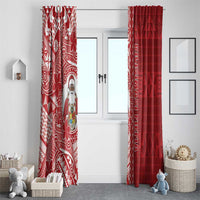 Tonga Christmas Window Curtain Kilisimasi Fiefia - Polynesian Pride