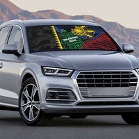 Philippines Christmas Auto Sun Shade Xmas Tree Filipino Tribal Patterns - Polynesian Pride