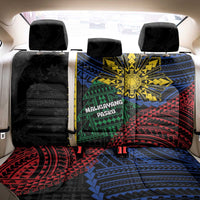 Philippines Christmas Back Car Seat Cover Xmas Tree Filipino Tribal Patterns - Polynesian Pride