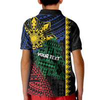 Personalised Philippines Christmas Kid Polo Shirt Xmas Tree Filipino Tribal Patterns DT05 - Polynesian Pride