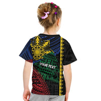 Personalised Philippines Christmas Kid T Shirt Xmas Tree Filipino Tribal Patterns DT05 - Polynesian Pride