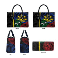 Philippines Christmas Leather Bag Xmas Tree Filipino Tribal Patterns - Polynesian Pride