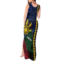 Personalised Philippines Christmas Tank Maxi Dress Xmas Tree Filipino Tribal Patterns - Polynesian Pride
