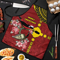 Rotuma Christmas Apron Rotuma Myzomela Birds With Hibiscus Flowers - Polynesian Pride