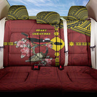Rotuma Christmas Back Car Seat Cover Rotuma Myzomela Birds With Hibiscus Flowers - Polynesian Pride