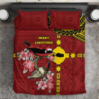 Rotuma Christmas Bedding Set Rotuma Myzomela Birds With Hibiscus Flowers - Polynesian Pride