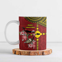 Rotuma Christmas Ceramic Mug Rotuma Myzomela Birds With Hibiscus Flowers - Polynesian Pride