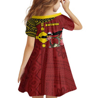 Rotuma Christmas Family Matching Puletasi and Hawaiian Shirt Rotuma Myzomela Birds With Hibiscus Flowers DT05 - Polynesian Pride