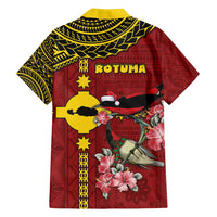 Rotuma Christmas Family Matching Puletasi and Hawaiian Shirt Rotuma Myzomela Birds With Hibiscus Flowers DT05 - Polynesian Pride