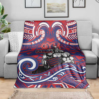 Samoa Gym Blanket Muscle Samoan Tribal Waves - Polynesian Pride